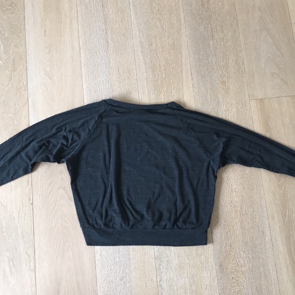 Dark Grey Bonjour Sweatshirt - Picture 3 of 3